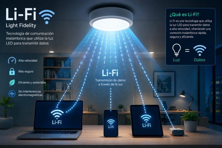 Que es Li-Fi (acrónimo de Light Fidelity)
