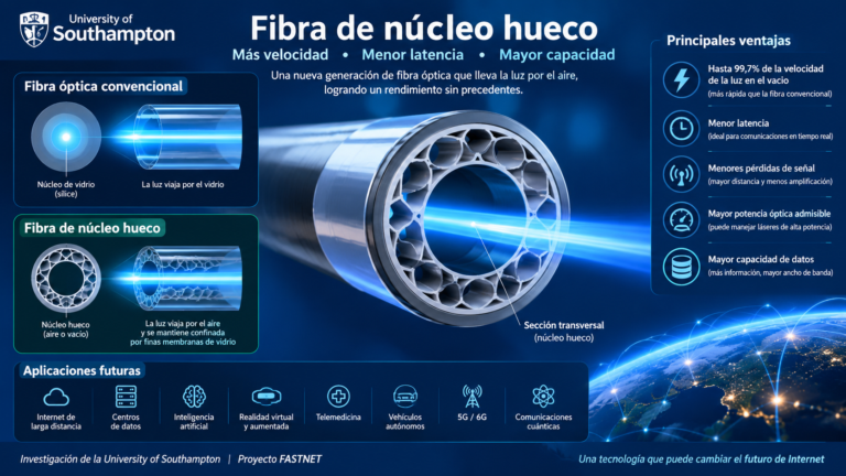 Nueva fibra óptica, mas rápida